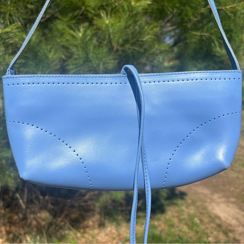 Furla Silver Heart Leather Shoulder Bag